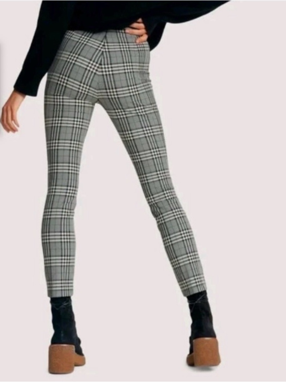 Rag & Bone Simone Checked Skinny Pants – Size 4